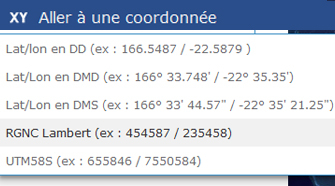 Aller à une coordonnée et conversions