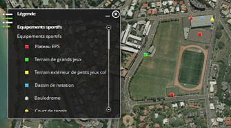 Explorateur cartographique "Equipements sportifs"