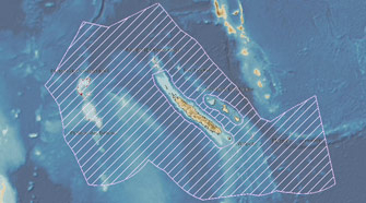 Un explorateur carto "Espace maritime de la Nouvelle-Calédonie"